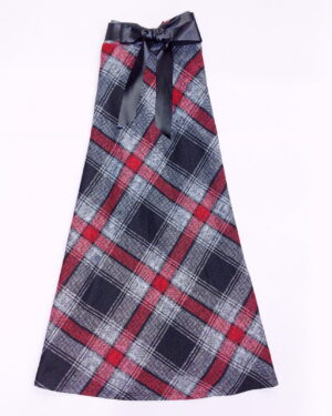 φουστα κλος καρο μπορντό