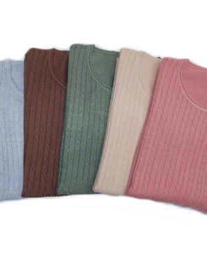 Μπλούζα με πλεξούδες σε ποικιλία χρωμάτων