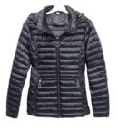 WA3187 μπουφάν γυαλιστερό μαύρο